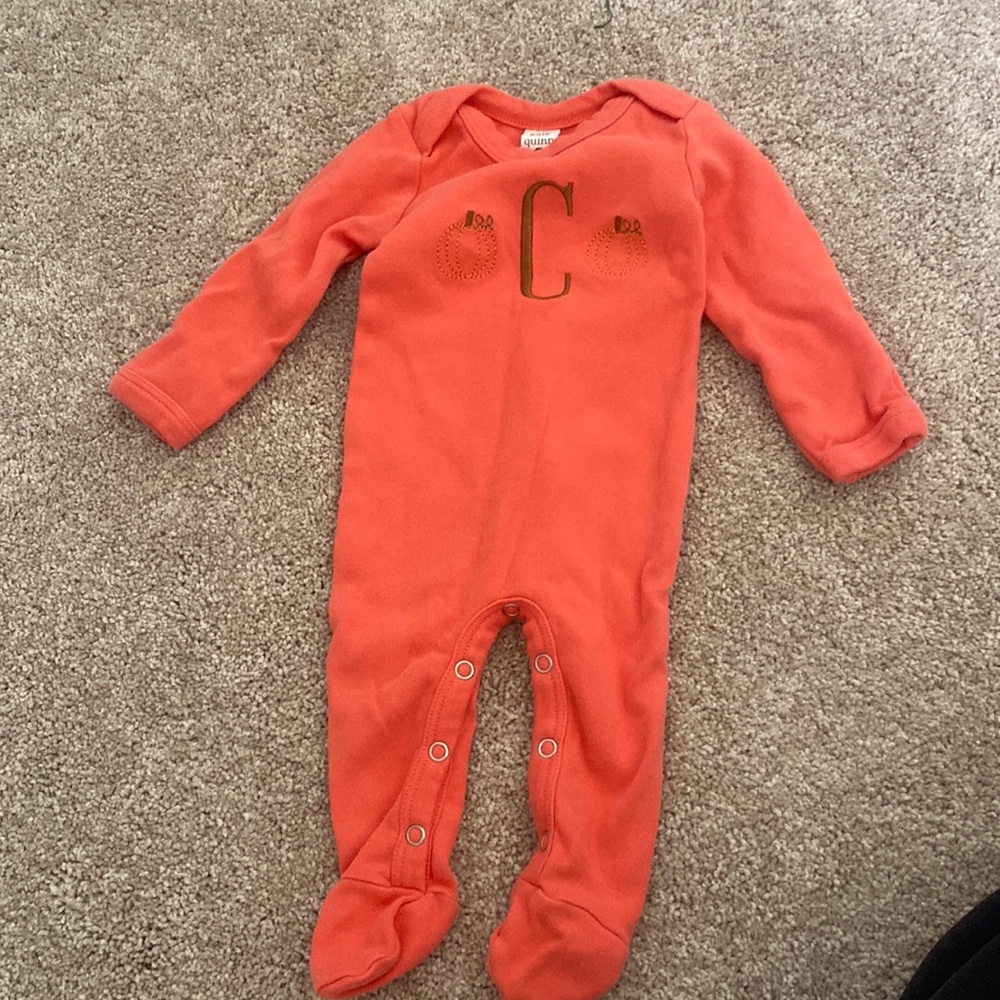 Kate Quinn Pumpkin “C” 0-3M